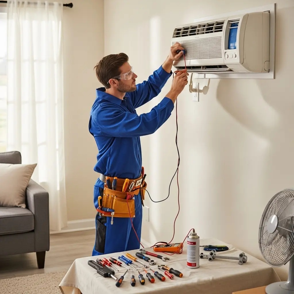 Alaşehir Whirlpool Whirlpool klima gaz dolumu ve bakım – Enerji verimliliği artırıldı. - Teknik servis örneği